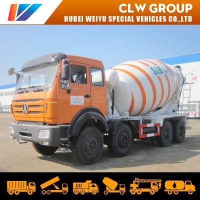 North Benz/HOWO/Dongfeng 12-Wheel 8X4 Cement Mixer Trucks Drum Concrete Transport Mixer Tank Truck for Cote d&prime;Ivoire