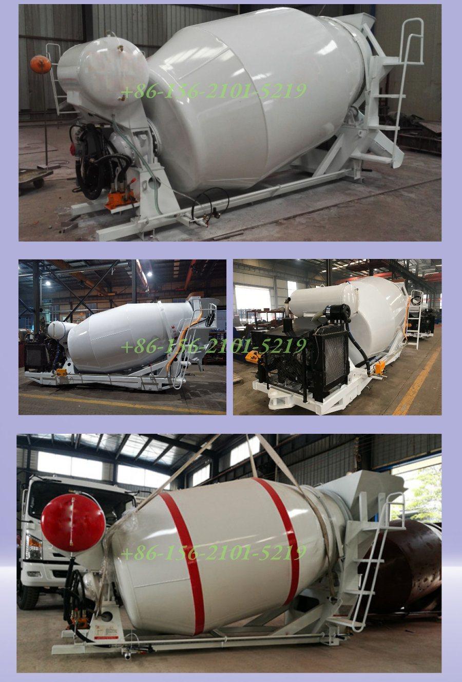 Bueno Brand 11cbm Material Cement Concrete Mixer Drum for Mack Renault Man Concrete Mixer Truck Chassis