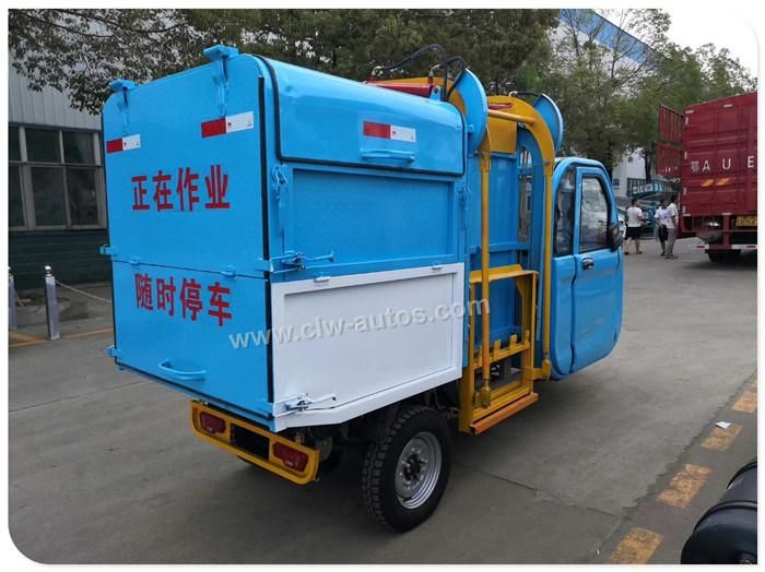 Three Wheel Electric Garbage Truck Hydraulic Lifter for Waste Transportation with Factory Price