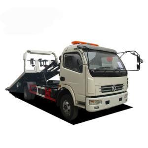 Good Quality New Products 6 Wheels Dongfeng 5.6m 4twrecker Towing Flatbed Road Obstacle Cleaning Truck with Good Price