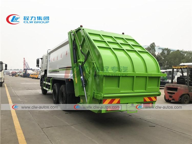 12tons 10-Wheel Waste Collector Vehicle Dongfeng 18cbm Back Loading Rubbish Compactor Truck