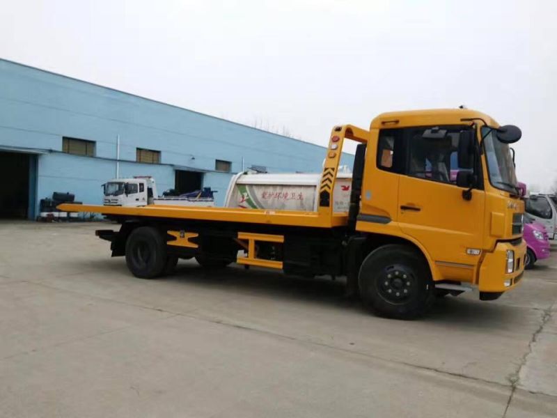 China 4ton 5ton 8ton Road Wrecker Car Carrier Recovery Rollback Road Platform Transport Crane Truck Towing Wrecker for Sale