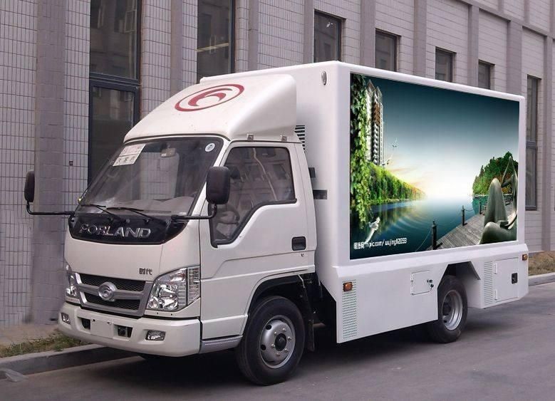 Good Quality 24V Mini Small Mobile Digital Advertising Truck with Lifting Display Screen