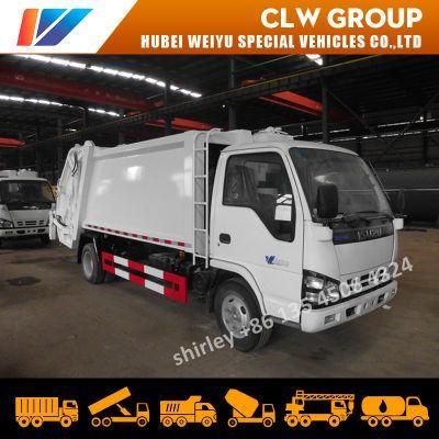 Isuzu 6m3 3tons 4tons 6cbm Rear Loader Waste Garbage Compactor Vehicle Loader Garbage Trash Truck