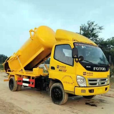 Foton Mini 2tons 3tons 4tons 2cbm 3cbm Sewage Suction Tanker Truck for Waste Collector