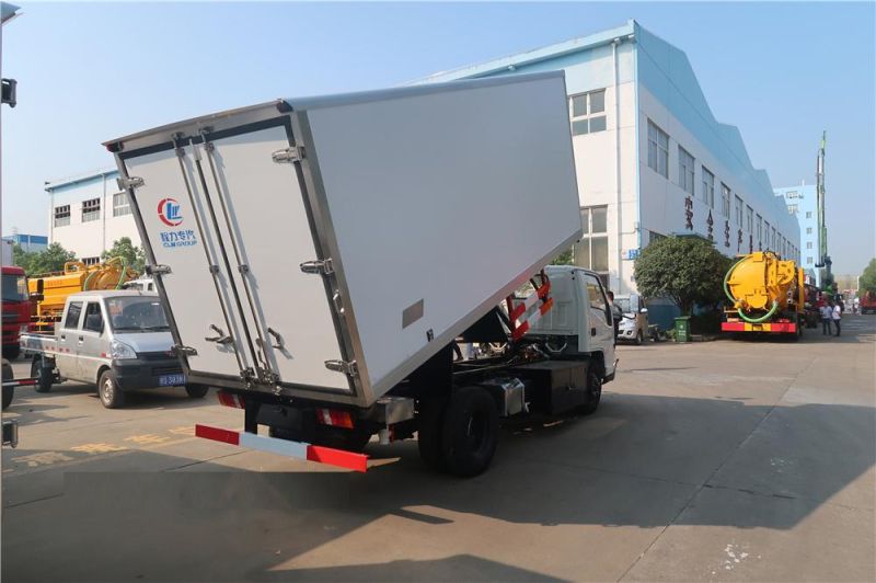 Good Quality Jmc Refrigerator Truck with Dump Lifting