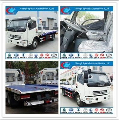 China Manufacturer 4X2 3ton Road Resue Wrecker Flatbed Tow Truck