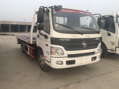 Foton 4X2 4 Ton 130HP Road Recovery Wrecker Flatbed Tow Truck