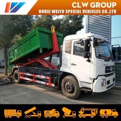 Front Loader Garbage Waste Collection Vehicle 12m3 13m3 14m3 15m3 Container Attachable Hook Lift Garbage Truck