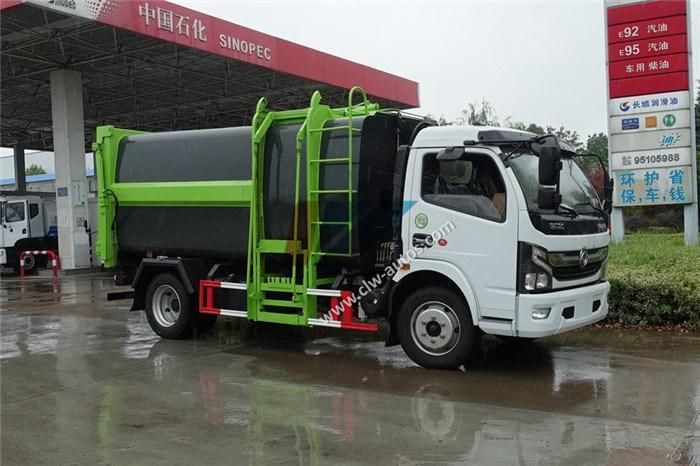 Dongfeng 6cbm/7cbm/8cbm Hydraulic Loading Waste Truck Side Loader Garbage Truck