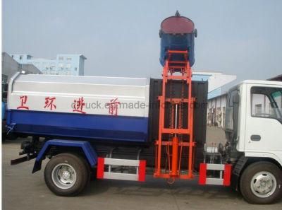 4*2 Side Loader Garbage Truck Small Hanging Bucket Garbage Truck