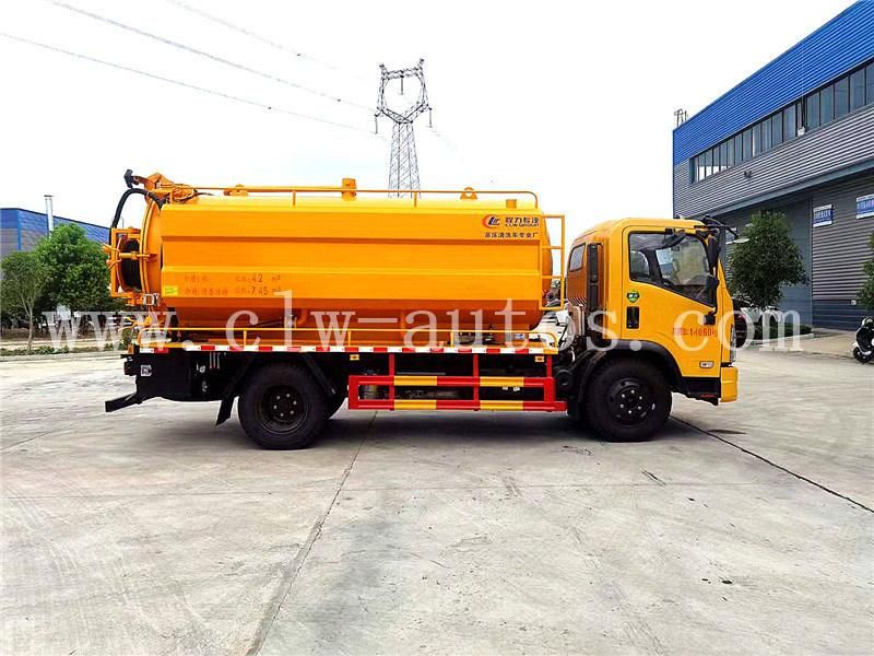 Dongfeng Furuicar 4000liters Water Tank 7000liters Septic Tank Vacuum Sewage Suction Truck Drainage Tank Truck