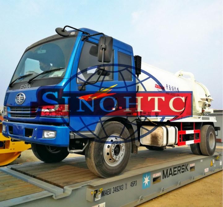 10m3 sewage suction truck/ 4X2 sewage vacuum suction truck