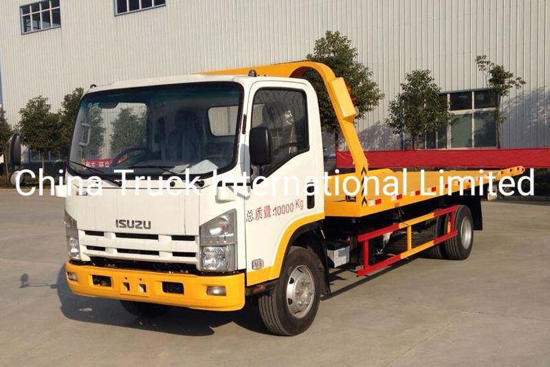 Isuzu Nqr 700p 4*2 191HP Flatbed Tow Wrecker Truck