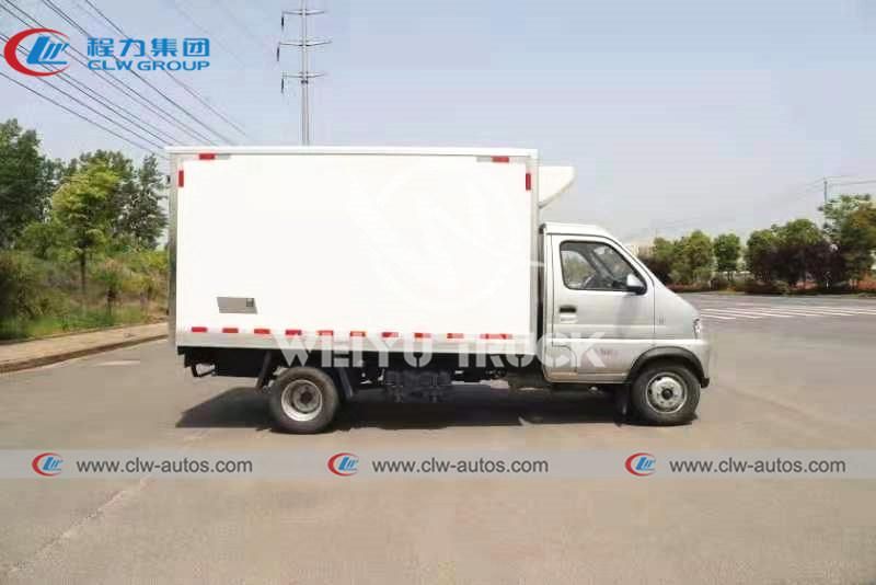 Karry Mini 1ton 2tons Gasoline Type Refrigerated Truck Fresh Vegetables Truck 4X2 Refrigerator Van Box Truck