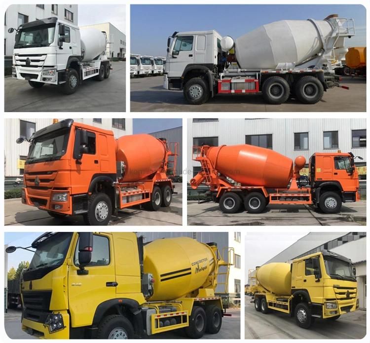 Sinotruck HOWO Dongfeng Foton 6X4 10m3 Used Concrete Mixer Truck with Pump