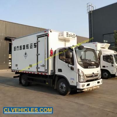 Foton 4X2 4 Tons Clinical Waste Transfer Vehicle Refrigerator