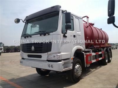 HOWO Sinotruck Good Performance 10-16m3 Fecal Sewage Suction Tanker Truck for Uganda