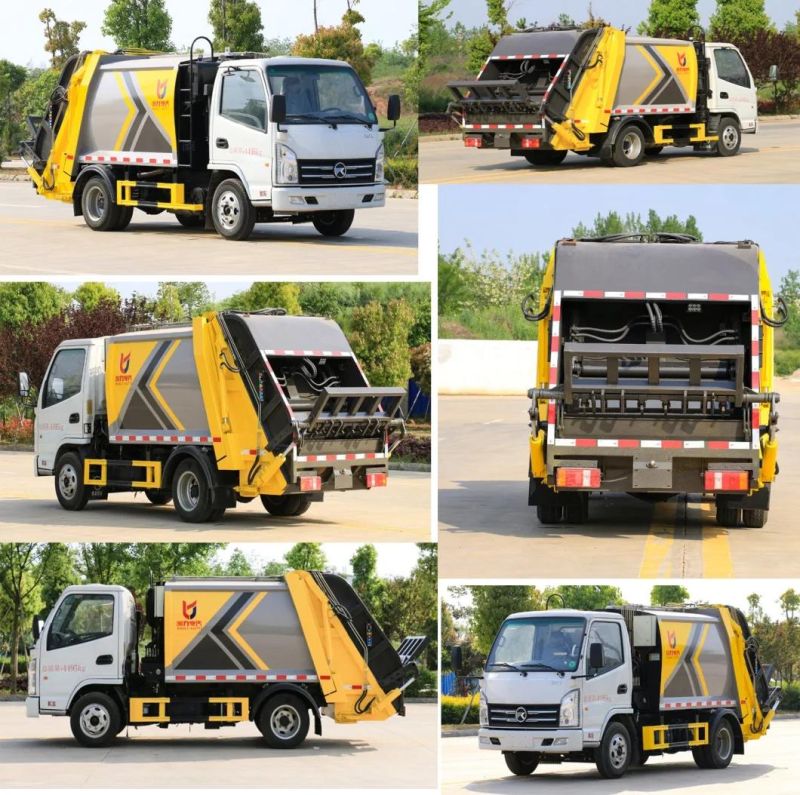 Kama Mini 3m3 Waste Compactors Compression Garbage Trucks