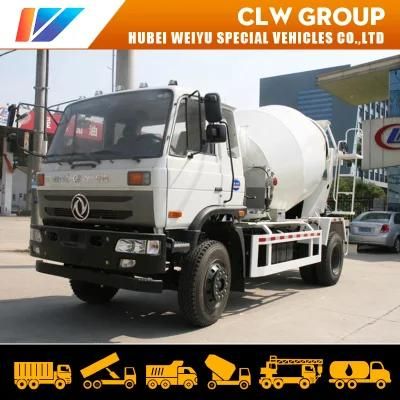 Dongfeng 4X2 Concrete Mixer Drum 6 Cubic Meters Cement Transporter