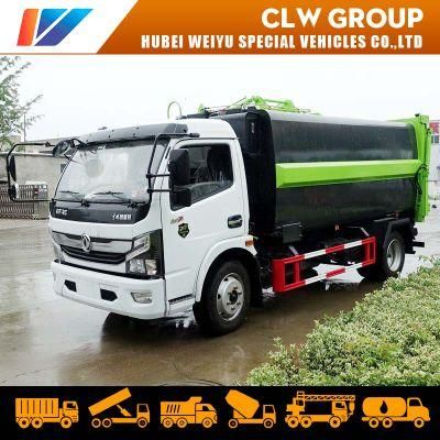 Dongfeng 6cbm/7cbm/8cbm Hydraulic Loading Waste Truck Side Loader Garbage Truck