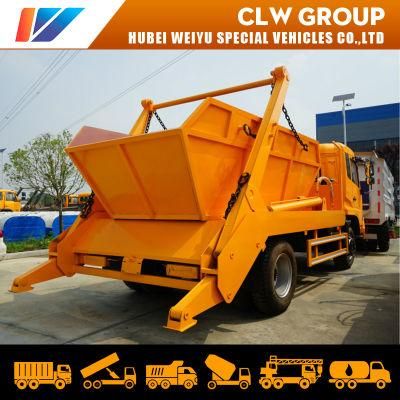 China Factory Price Dongfeng 9cbm 9000liters Swept Body Garbage Truck Refuse Collector Swing Arm Garbage Truck