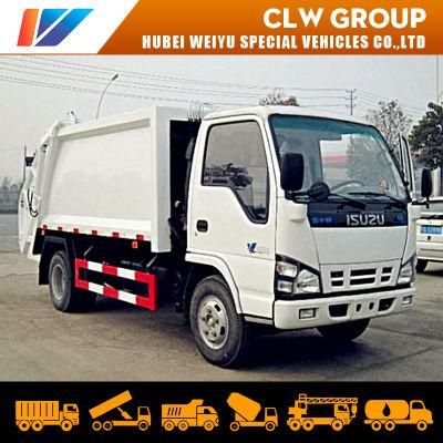 Isuzu 6-7 Tons Self Compressing Garbage Compactor Truck 6cbm 7cbm 4*2 Waste Removal Truck