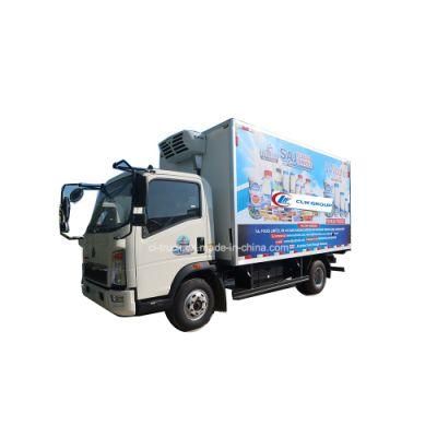 5tons 6tons Right Hand Drive Left Hand Drive Sinotruk HOWO Sea Food Refrigerated Truck