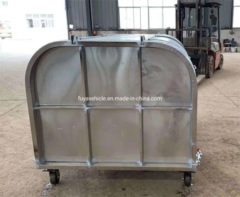 3 Cubic 3cbm 3m3 Stainless Steel 3000 Litres Rubbish Bin Box