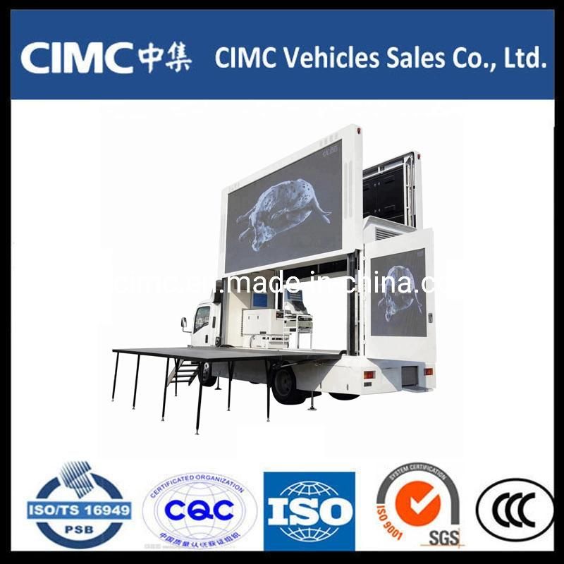 Isuzu 700p Nqr Mobile LED Mobile Billboard Truck with 4HK1 Engine