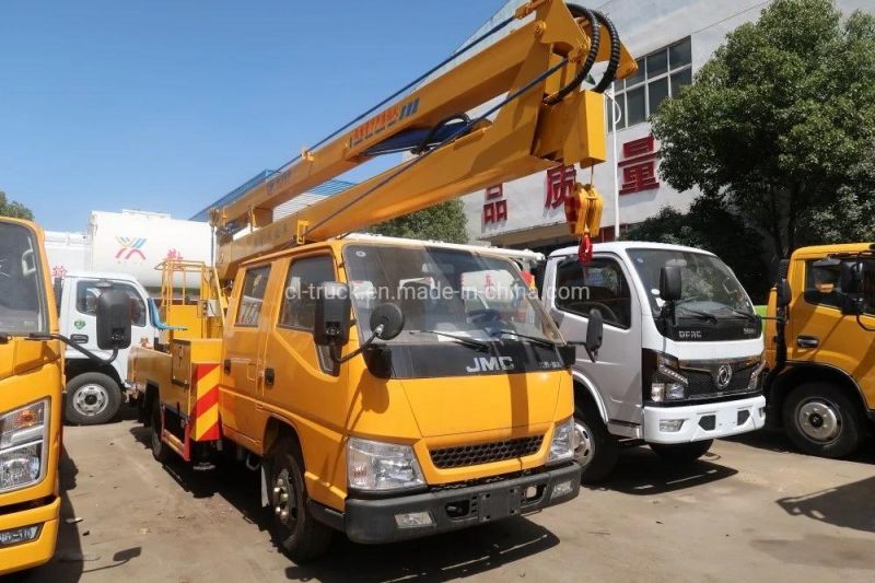 Jmc Small 8m 9 M 10 Meters Hydraulic Aerial Cage Truck