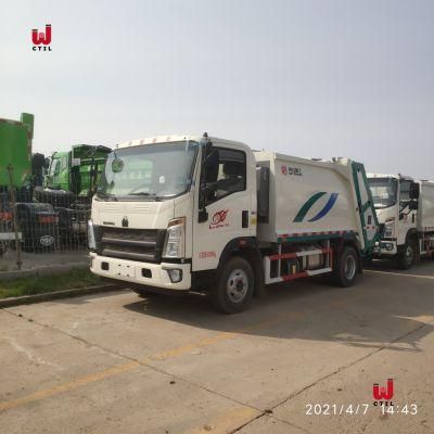 Sinotruk HOWO 4X2 LHD/Rhd 5-18cbm Compressed Refuse Garbage Compactor Truck