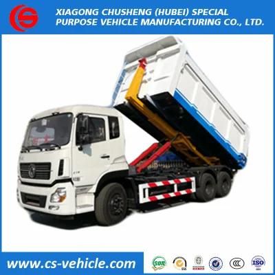 Dongfeng New Model 4X2 Small Dust Bin Garbage Truck Capacity 10tons Hook Lift Garbage Truck Price