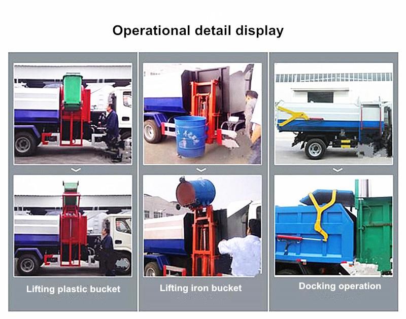 Sinotruk HOWO 12m3 15m3 12cbm 15cbm Side Loading Hang Barrel Garbage Truck