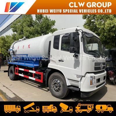 4X2 Dongfeng Vacuum Sewage Suction Truck 10cbm Tank Capacity Factory Sale Price