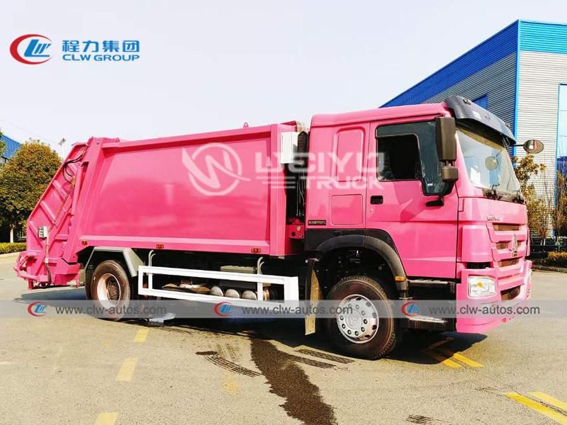 12000liters 12cbm Sinotruk HOWO 4X2 Compactor Garbage Truck Trash Collection Truck Garbage Removal Truck for Sanitation