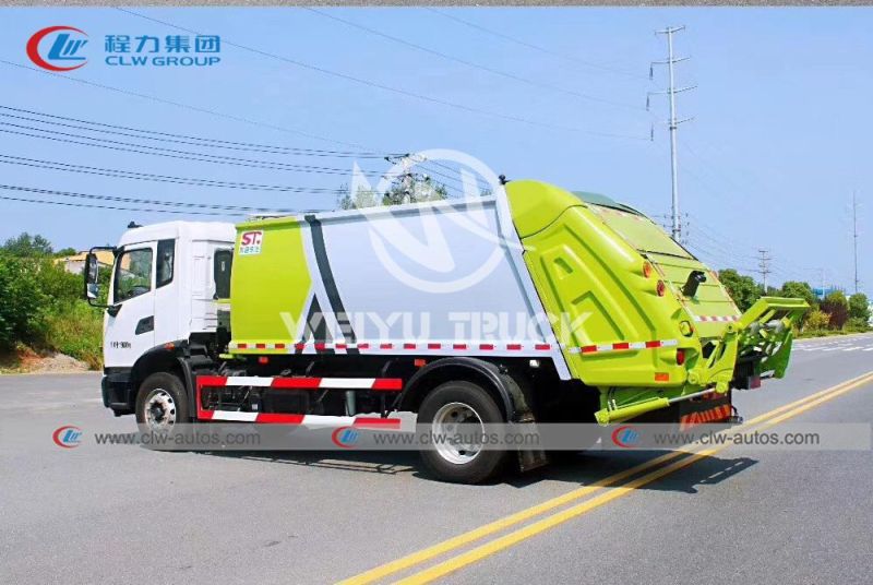 Dong Feng 10 Tons Compactor Rubbish Collect with Hydraulic System Garbage Truck
