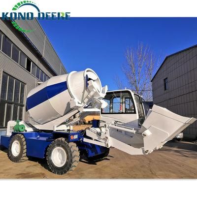 4m3 Factory Supply Self Loading Concrete Mixer Truck with Pump China