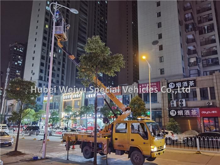 Jmc 21meters Telescopic Aerial Platform Truck Man Lift Working Truck for Street Light Repair
