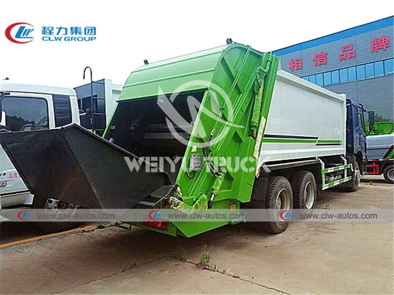 Sinotruk HOWO 3axles 6X4 18000liters 18m3 18cbm Compressed Rubbish Collector Compactor Garbage Truck Waste Removal Truck for Sanitation Services