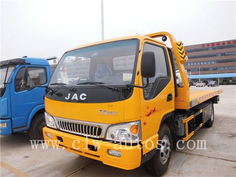 Hot Sale JAC 4X2 Small Wrecker Truck Flatbed Tow Truck for Sale