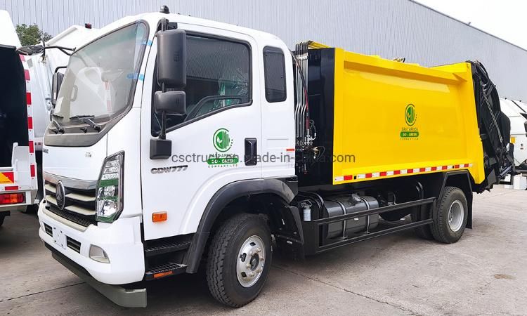 Sinotruk HOWO 4X2 8cbm 10cbm Trash Compression Waste Collector Garbage Compactor Truck