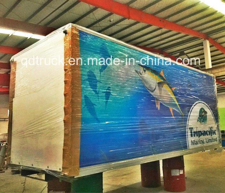 Ice Cream Meat Sandwich Using FRP Freezer Truck Body/ XPS Panel Insulated Truck Body