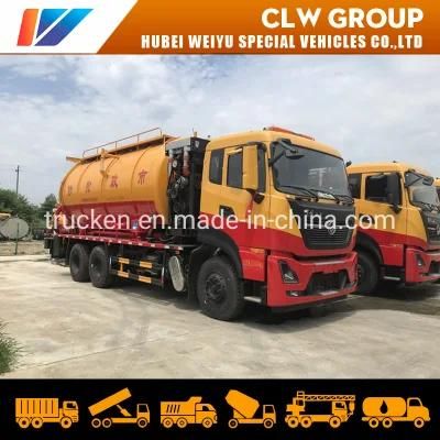 Heavy Duty Dongfeng Tianlong 6X4 16cbm High Pressure Jetting Sewer Cleaning Vacuum Sewage Suction Trucks