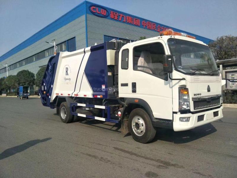 Sinotruk HOWO Light 5m3 6m3 7m3 Compactor Garbage Bin Truck in China