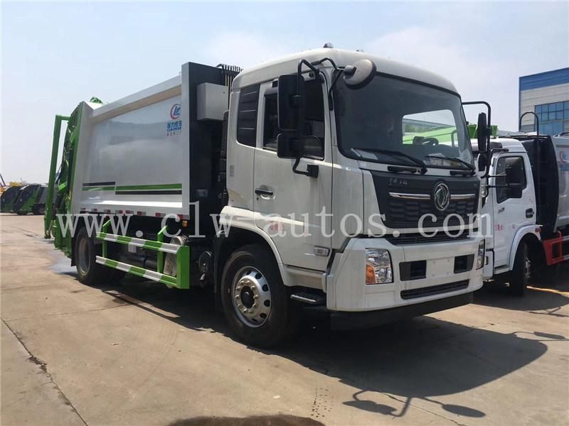 Dongfeng Tianjin DFAC 10-14cbm Garbage Compactor Truck Compressed Garbage Collecation Trucks