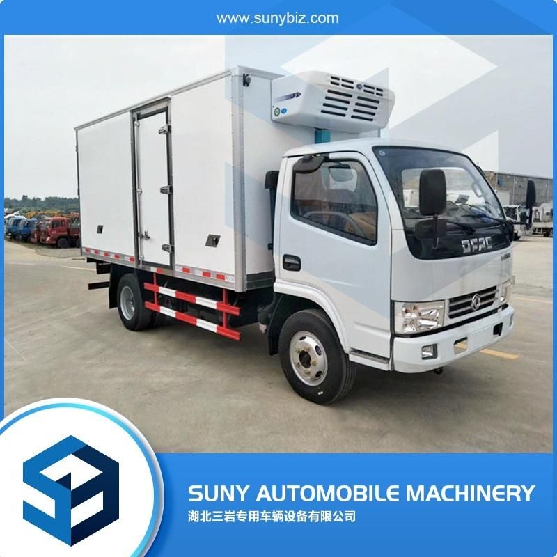 5 Ton Dongfeng 4X2 Frozen Chicken Beef Fish Refrigerated Transport Vehicle Truck