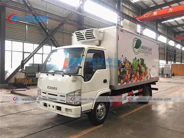 5tons 4X2 China Isuzu Frozen Sea Food Refrigerated Van Truck 4tons 6tons Refrigerated Truck