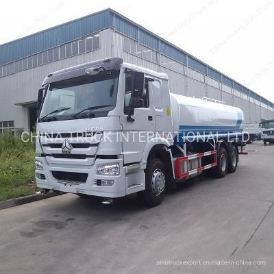 HOWO 4X2 15000liters 15cbm Spray Water Tanker Truck for Sale