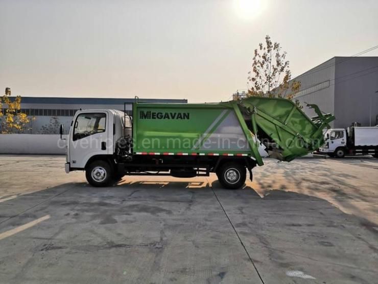 Isuzu 4X2 8cbm Refuse Compactor Vehicle Garbage Compactor Truck